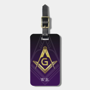 Grand Lodge Masonic Luggage Tags   Freemason