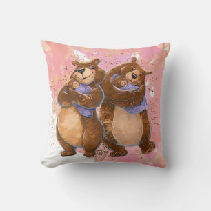 Grand Mama and Papa Bear Throw Pillow
