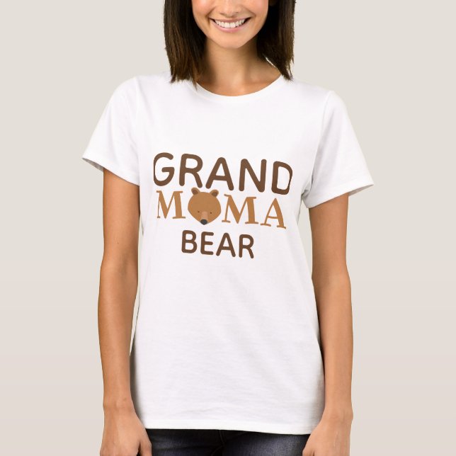 Grand Mama Bear Grandmother T-Shirt (Front)
