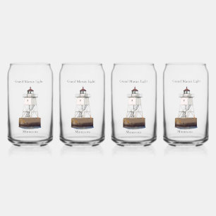 Grand Marais Light can glass