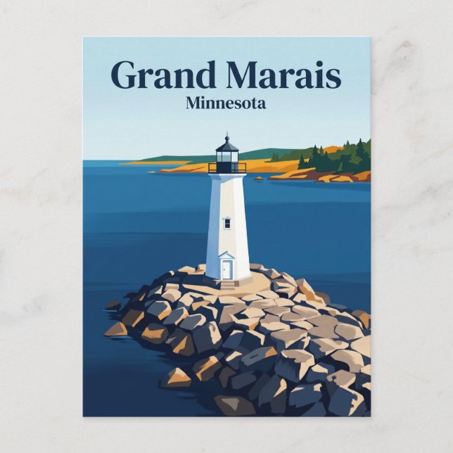 Grand Marais USA Postcard (Front)