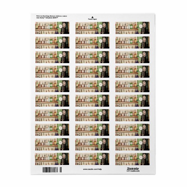 Grand Marnier Return Address Label (Full Sheet)
