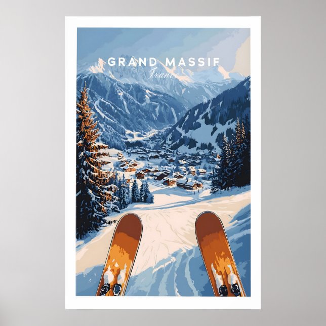 Grand Massif Ski Wall Art 1 (Front)