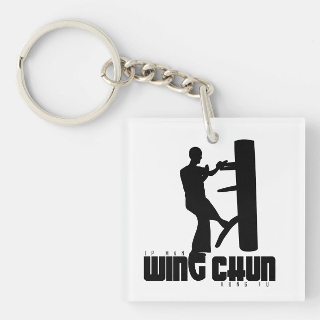Grand Master - Ip Man "Wing Chun" Wooden Dummy Key Ring (Front)