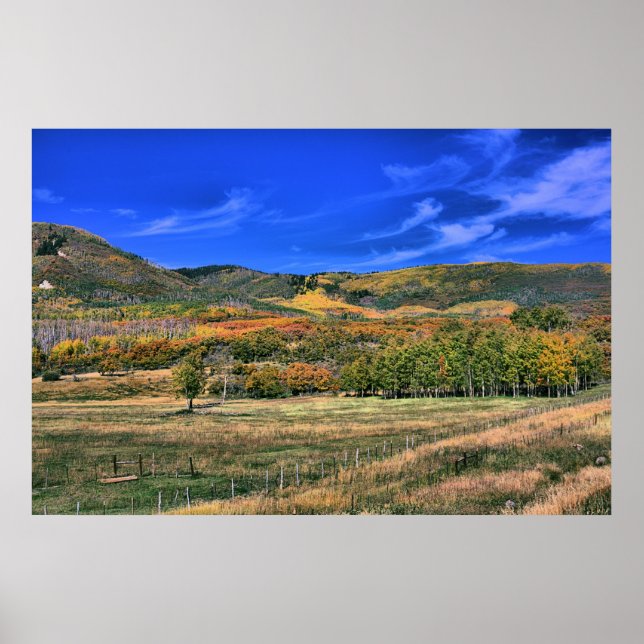 Grand Mesa, Colorado in Autumn Poster (Front)