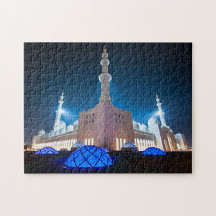 Grand Mosque, Abu Dhabi, UAE, United Arab Emirates Jigsaw Puzzle
