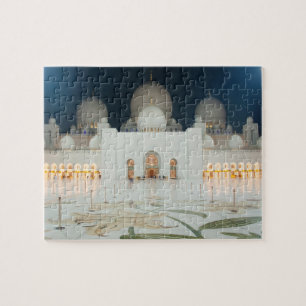Grand Mosque, Abu Dhabi, UAE, United Arab Emirates Jigsaw Puzzle