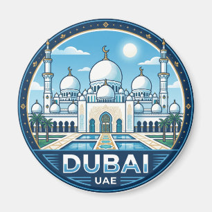 Grand Mosque Dubai United Arab Emirates Magnet