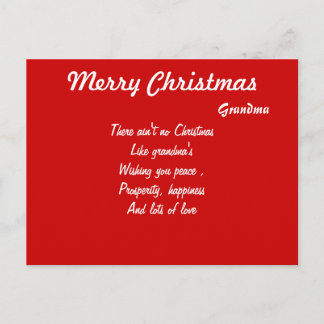 Grand mother christmas postcards