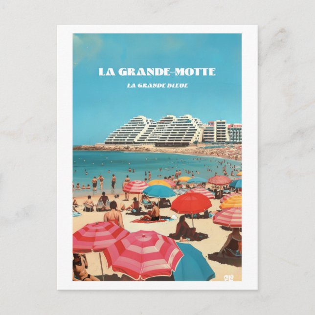 Grand-motte, postcard QZE32F5-4 (Front)
