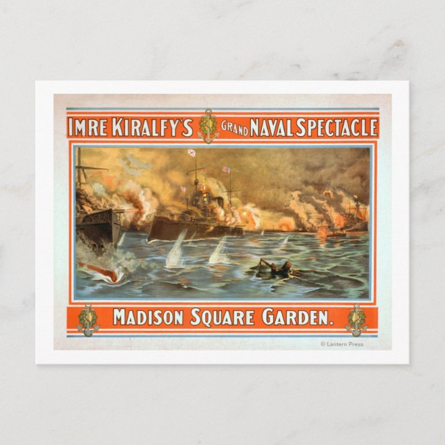 Grand Naval Spectacle Madison Square Garden Postcard (Front)