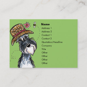 Grand Ole' Schnauzer Cute Business Cards