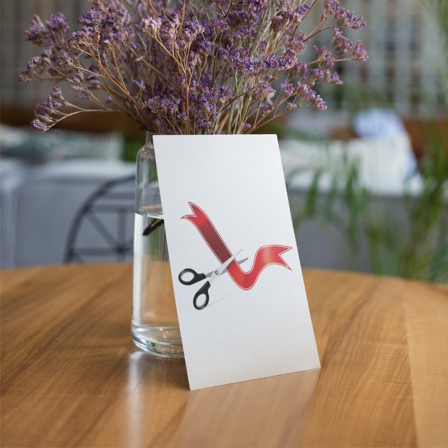 Grand Opening Celebration Scissors Cutting Ribbon  Invitation (Creator Uploaded)