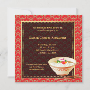 Grand Opening Chinese Restaurant Invitation