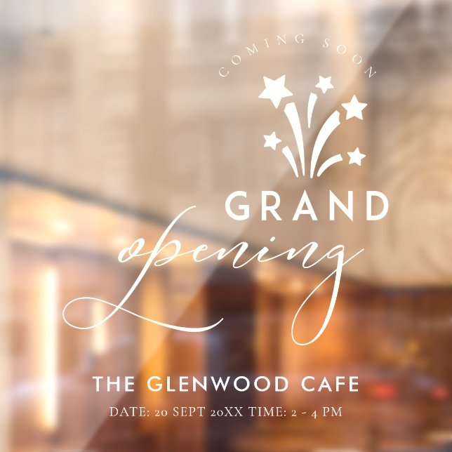 Grand Opening Firework Star White Coming Soon (Sheet 2)