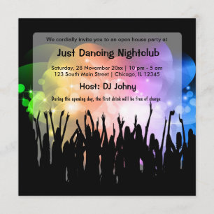 Grand Opening NightClub Invitation