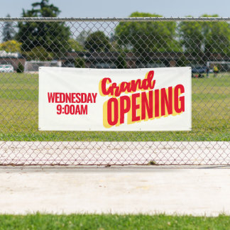 Grand Opening Outside Banner