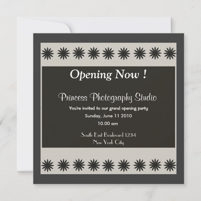 Grand Opening Party Invitation (Front)