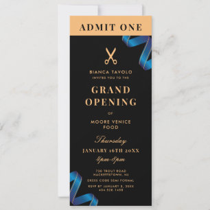 Grand Opening Ribbon Cutting Event Ticket Invitation