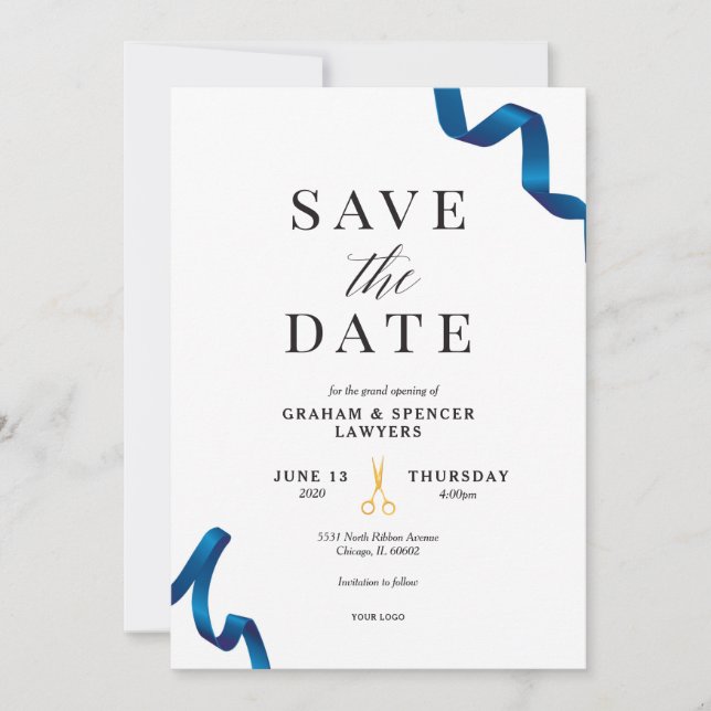 Grand Opening Save the Date  Invitation (Front)