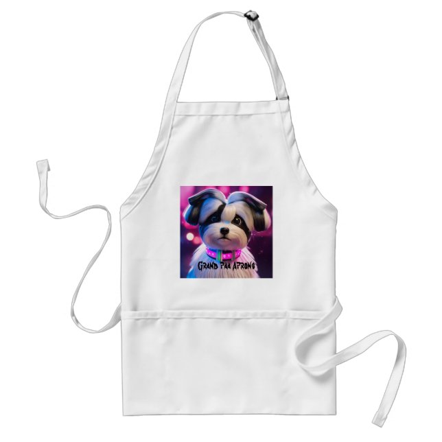Grand Paa Puppy Template Aprons (Front)