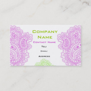Grand Paisley Design Business Card