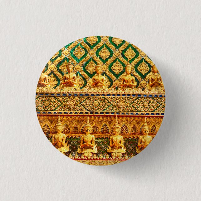 Grand Palace In Bangkok, Thailand 3 Cm Round Badge (Front)