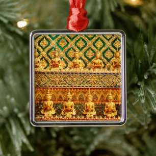 Grand Palace In Bangkok, Thailand Metal Ornament