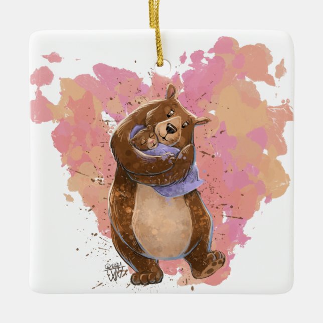 Grand Papa Bear Ornament (Front)