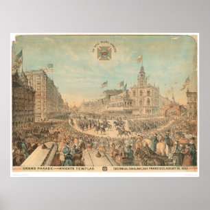 Grand Parade of the Knights Templar (1294A) Poster