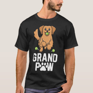 Grand Paw Dog Golden Retriever Grandpa Dog Men T-Shirt