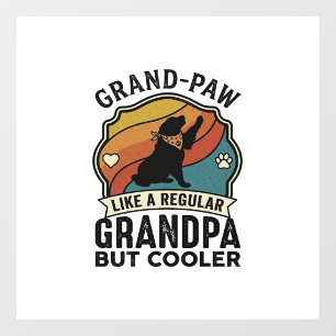 Grand Paw Grandpa Dog Retro Sunset Bandana_1