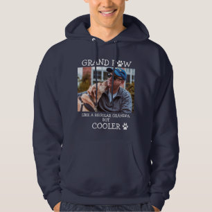 Grand Paw Regular Grandpa But Cooler Custom Photo Hoodie
