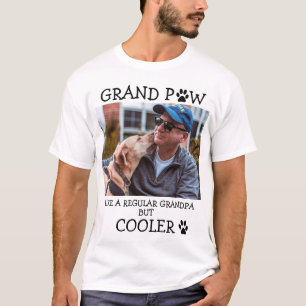Grand Paw Regular Grandpa But Cooler Custom Photo T-Shirt