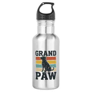 Grand Paw Vintage Dog Grandpa Shirt Design_1 532 Ml Water Bottle