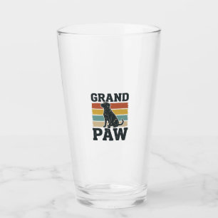 Grand Paw Vintage Dog Grandpa Shirt Design_1 Glass
