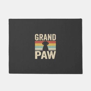 Grand Paw Vintage Dog Retro Doormat