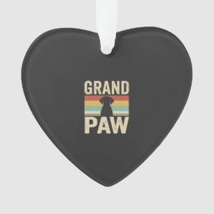 Grand Paw Vintage Dog Retro Ornament