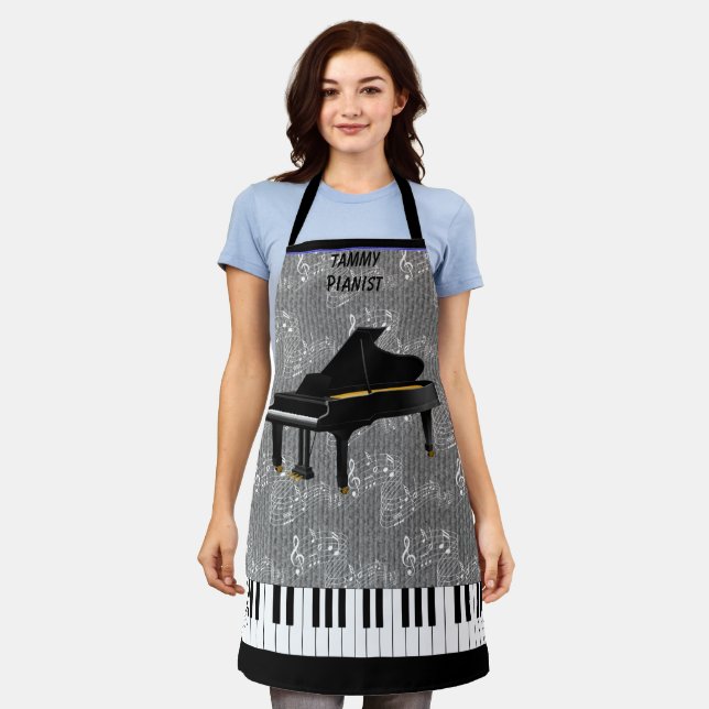 GRAND PIANO All-Over Print Apron (Worn)