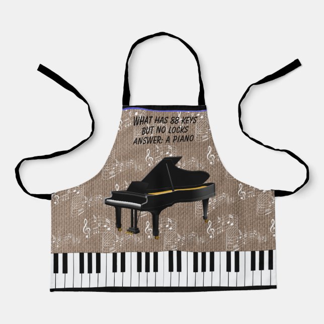 GRAND PIANO All-Over Print Apron (Front)