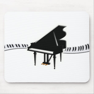 Grand piano and Keyboard Mouse Pad
