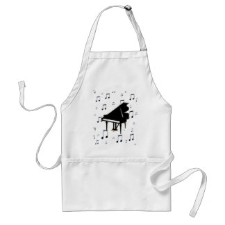 Grand Piano and Music Notes Standard Apron