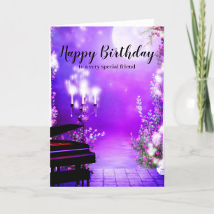 Grand Piano Birthday Card