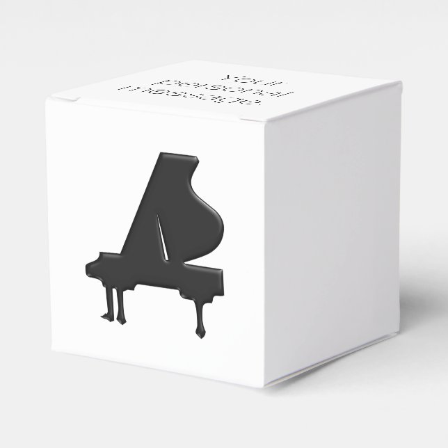 Grand Piano Favour Box (Front Side)