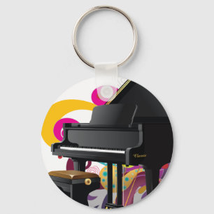 Grand Piano Key Ring