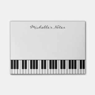 Grand piano keys post it notes for pianist