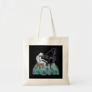 Grand Piano Kids Pianist Gift Astronaut Music Pian Tote Bag
