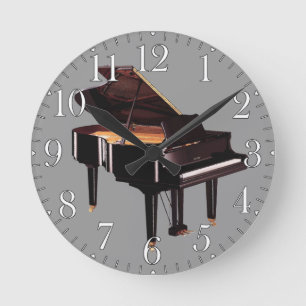 Grand Piano Music Lover's Wall Clock