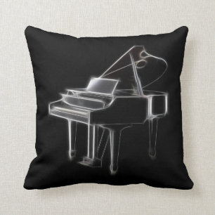 Grand Piano Musical Classical Instrument Cushion