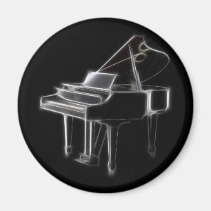 Grand Piano Musical Classical Instrument Magnet